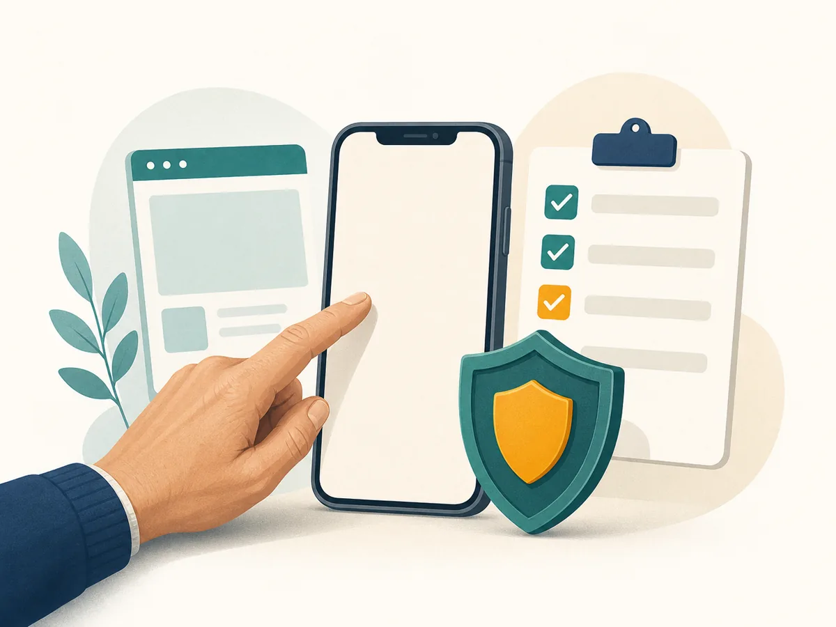 Verificação de uso no celular e instalação de aplicativo